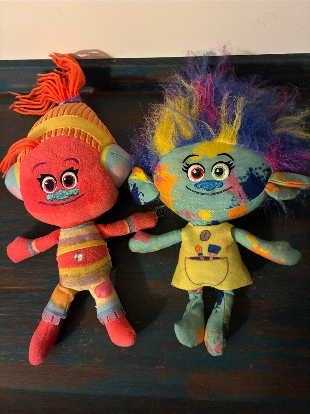 Trolls DJ Suki and Harper DreamWorks Plush Doll Toys Pair